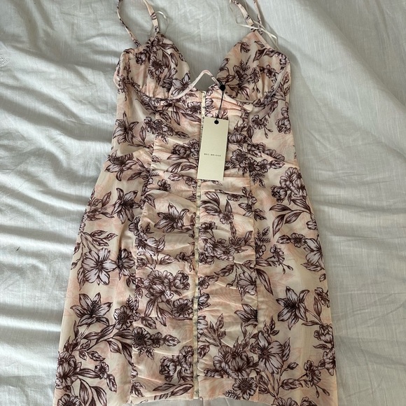 NWT BEC + BRIDGE  Nova Mini Dress In Florence Floral (17) - Picture 5 of 9